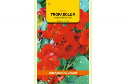 Oranjeband Zaden tropaeolum majus nanum Empress of India