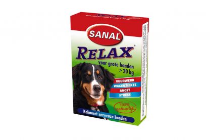 Sanal Relax kalmeert nerveuze honden tijdens stressvolle situaties.
