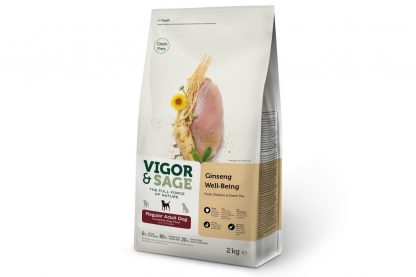 Vigor & Sage Dog Adult Regular Ginseng Well-Being 2 kg